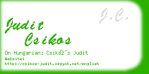 judit csikos business card